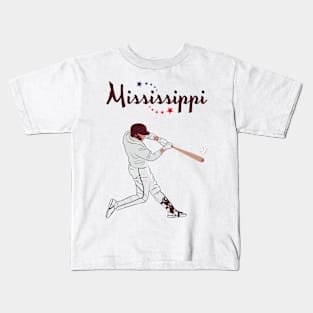 Mississippi USA Baseball Kids T-Shirt